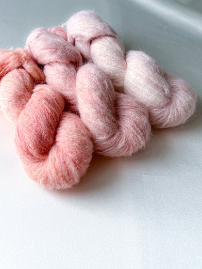Melted Baby Suri Mono Fade - Pastel Pink