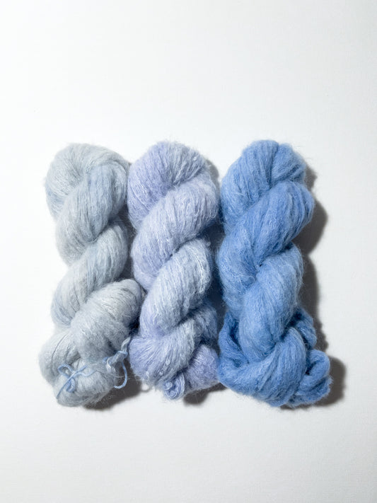 Melted Baby Suri Mono Fade - Lavender Blue