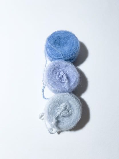 Melted Baby Suri Mono Fade - Lavender Blue