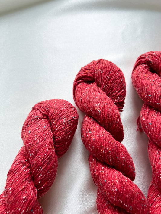 Veranita in Chinese Red - Qing Fibre - Indie Hand-Dyed Yarn